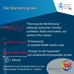 Hessenweiter Warntag - Sirenensignale